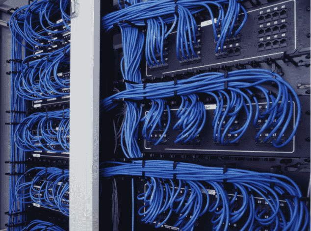 blue cabling